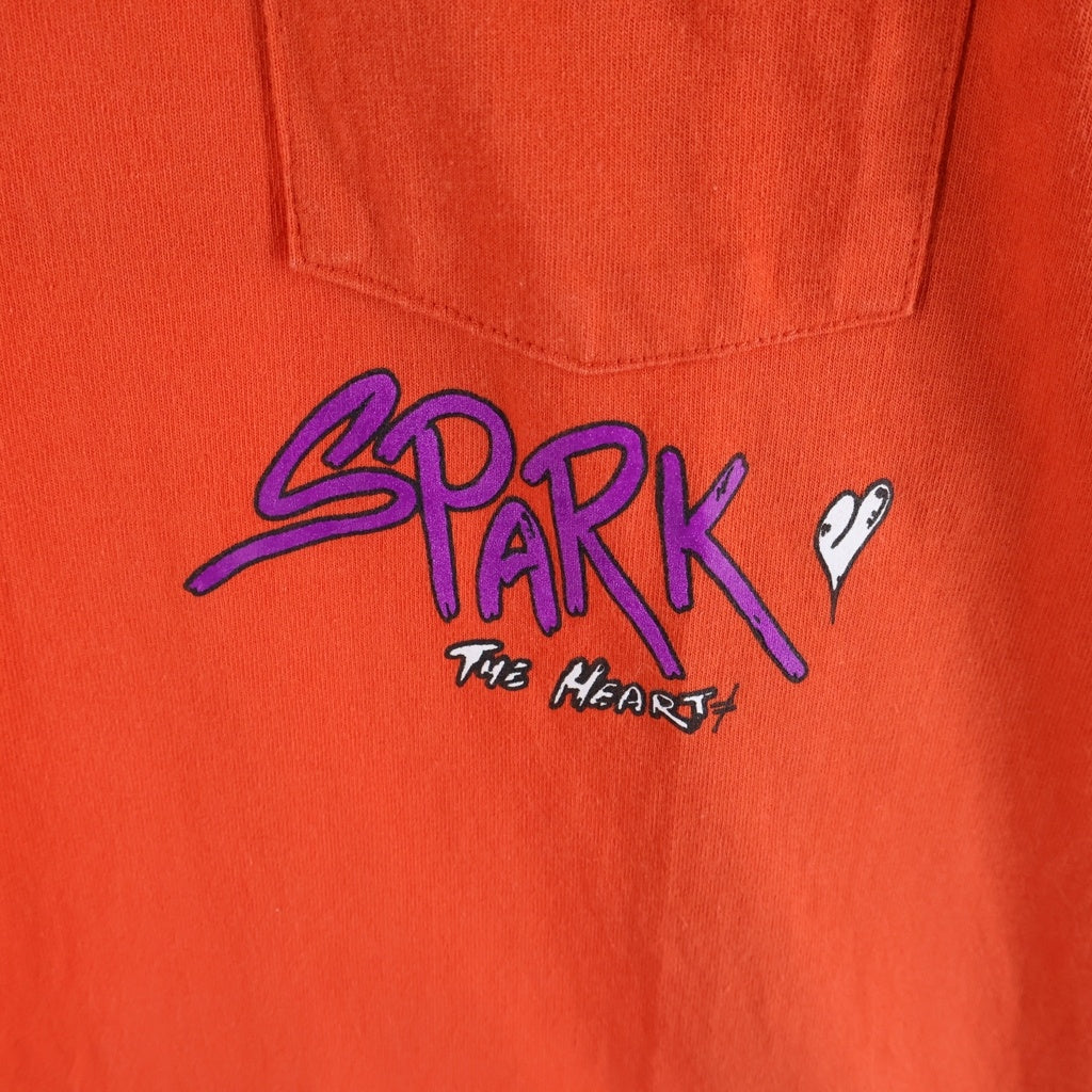 CHROME HEARTS(クロムハーツ) PPO SPARK THE HEART LS MATTY BOYプリント長袖カットソー レッド ‐