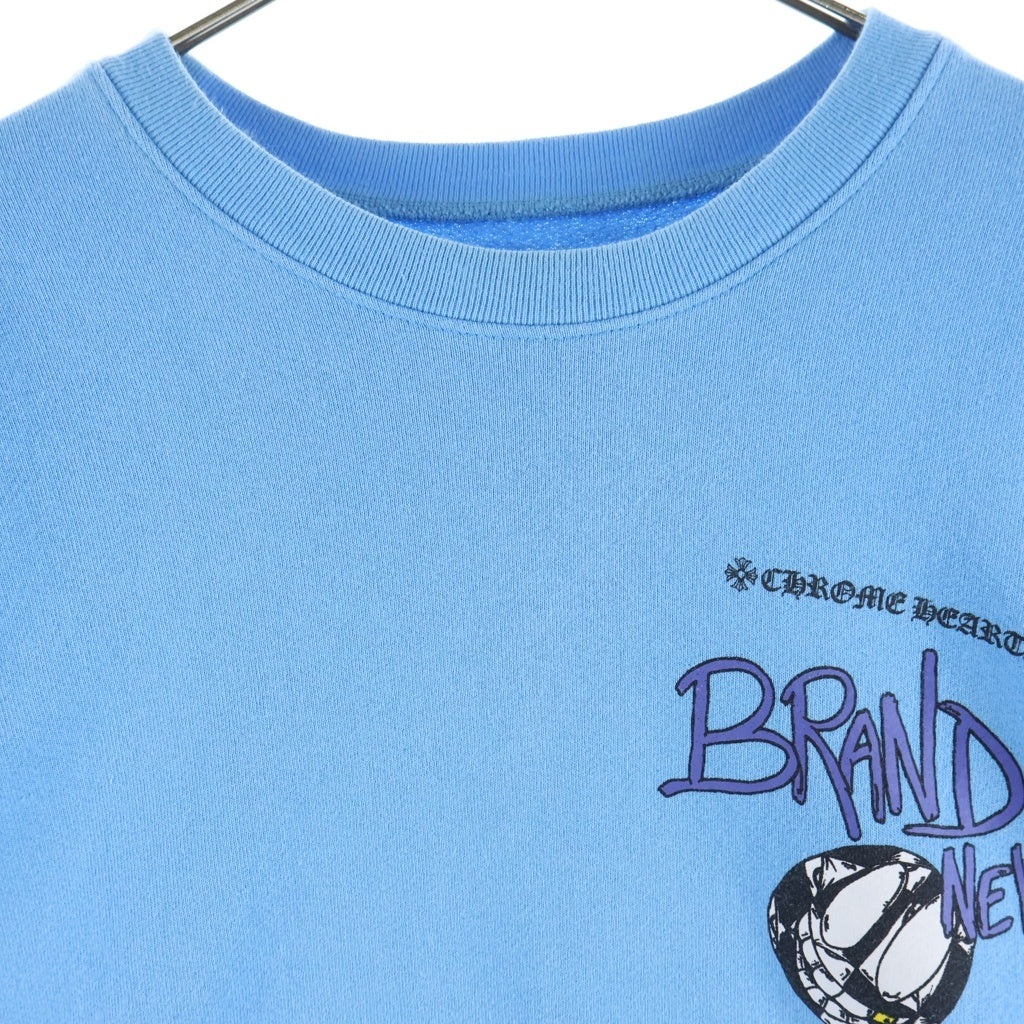 CHROME HEARTS(クロムハーツ) PPO BRAIN NEW SWTSHRT マッティボーイ ブレインニュー クルーネック長袖スウェットトレーナー ブルー ‐