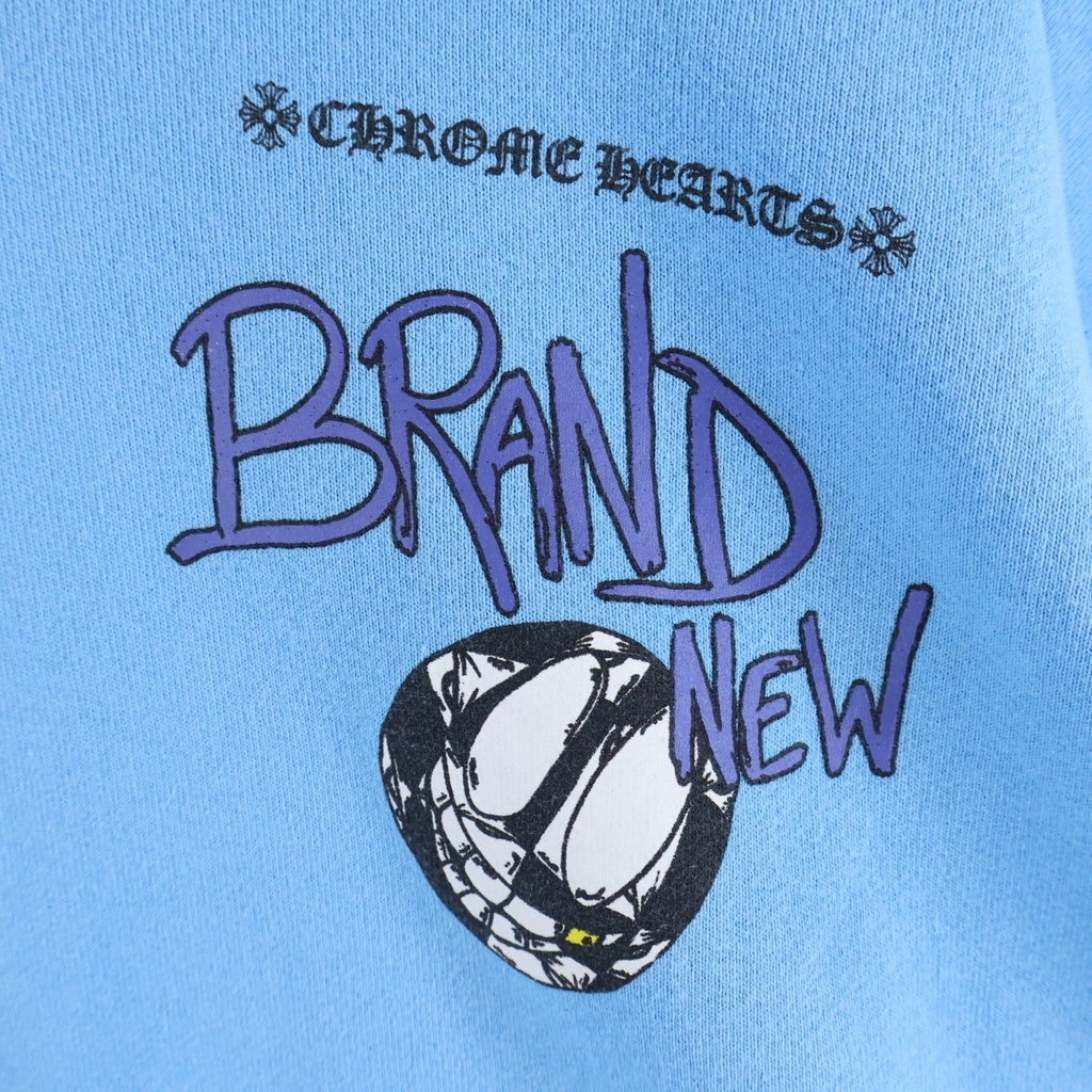 CHROME HEARTS(クロムハーツ) PPO BRAIN NEW SWTSHRT マッティボーイ ブレインニュー クルーネック長袖スウェットトレーナー ブルー ‐