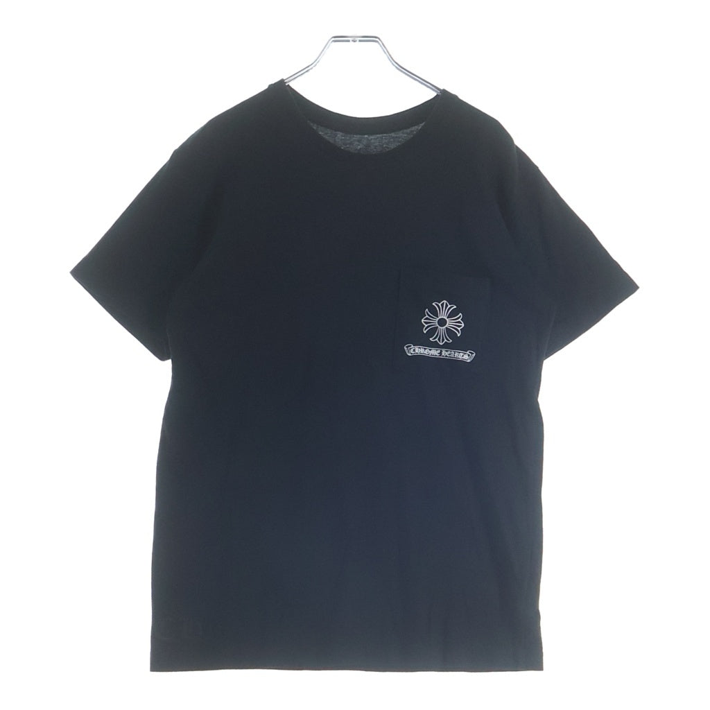 CHROME HEARTS(クロムハーツ) CH T-SHRT バック アーチ ロゴ プリント 半袖 Tシャツ カットソー ブラック