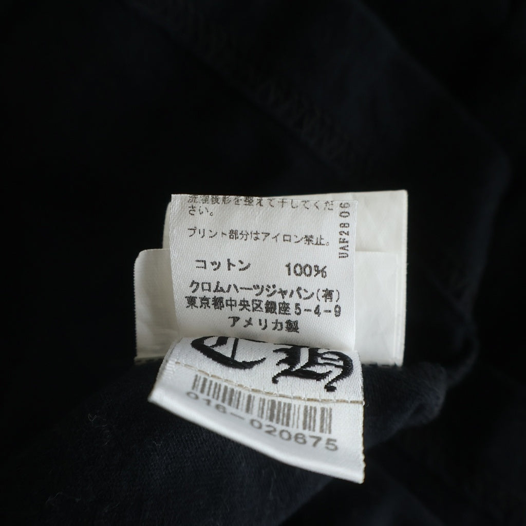 CHROME HEARTS(クロムハーツ) CH T-SHRT バック アーチ ロゴ プリント 半袖 Tシャツ カットソー ブラック