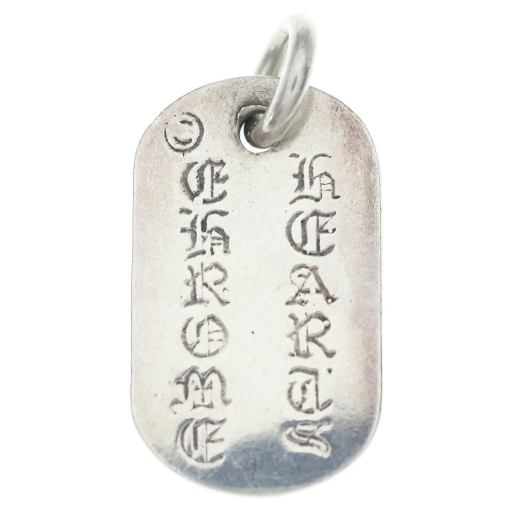 CHROME HEARTS(クロムハーツ) RAISED DOGTAG レイズドドッグタグ チャーム シルバーネックレストップ