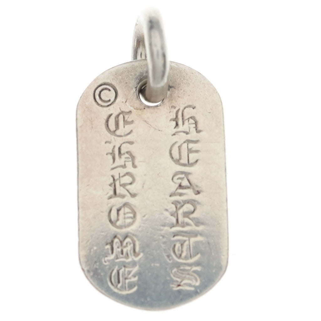 CHROME HEARTS(クロムハーツ) RAISED DOGTAG レイズドドッグタグ チャーム シルバーネックレストップ