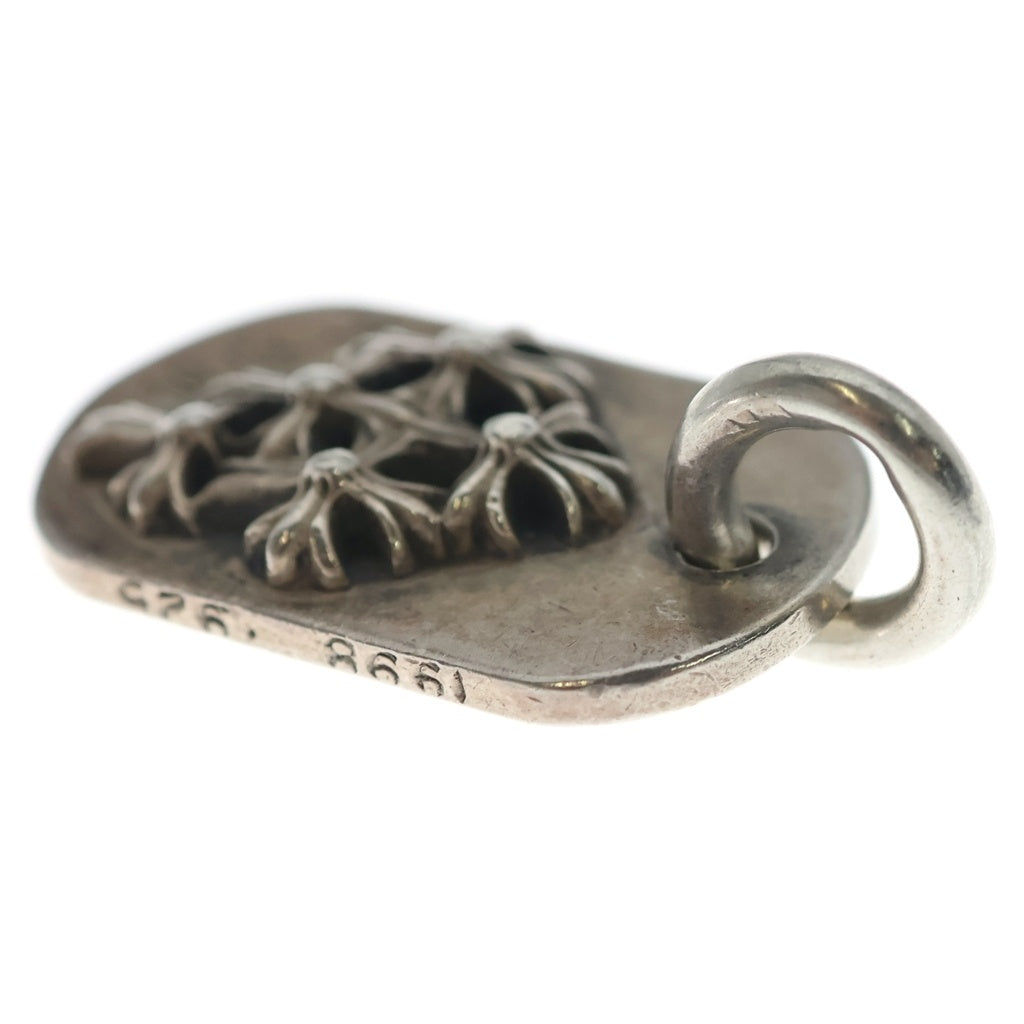 CHROME HEARTS(クロムハーツ) RAISED DOGTAG レイズドドッグタグ チャーム シルバーネックレストップ