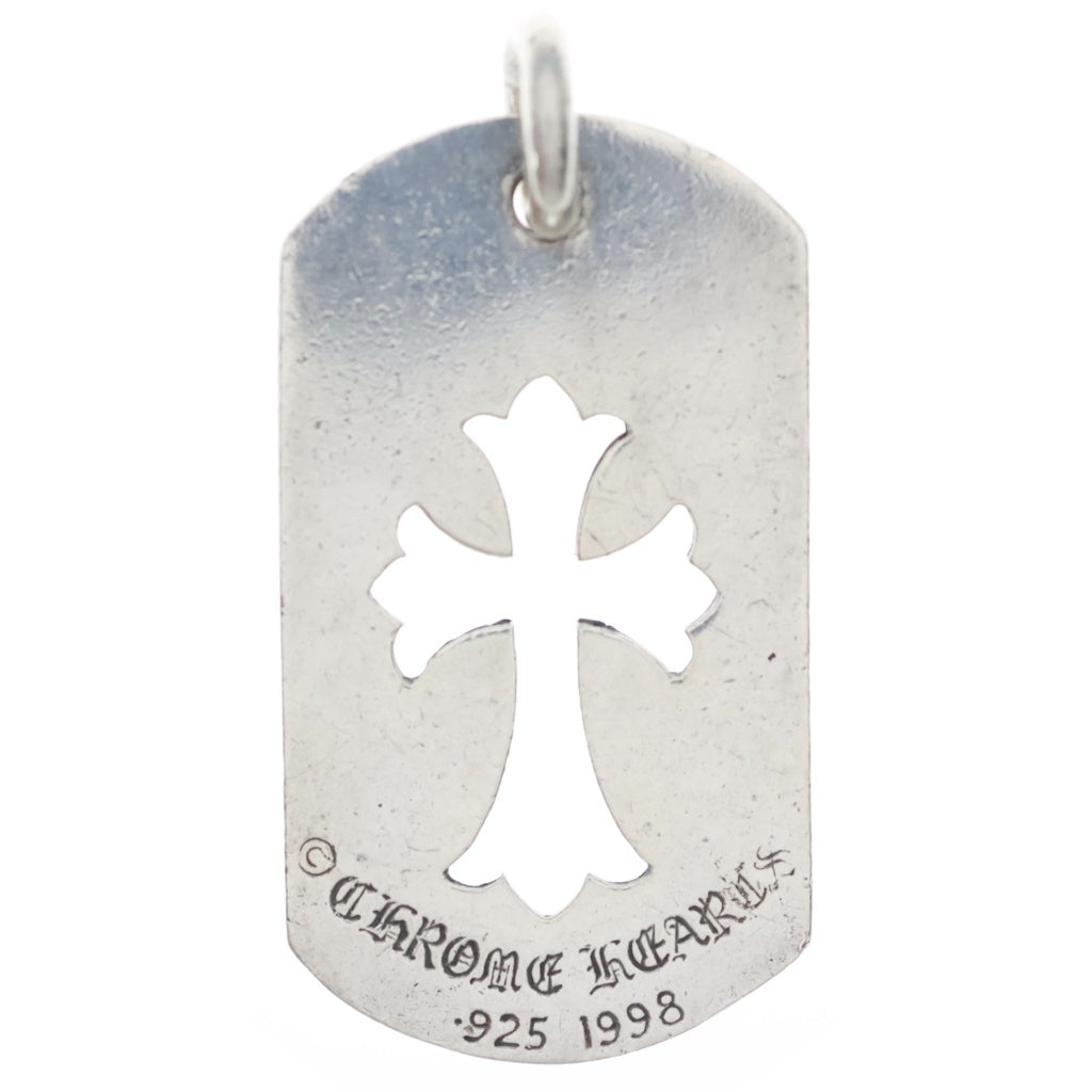 CHROME HEARTS(クロムハーツ) D TAG LRG CO CRS カットアウトクロス ラージドッグタグネックレストップ