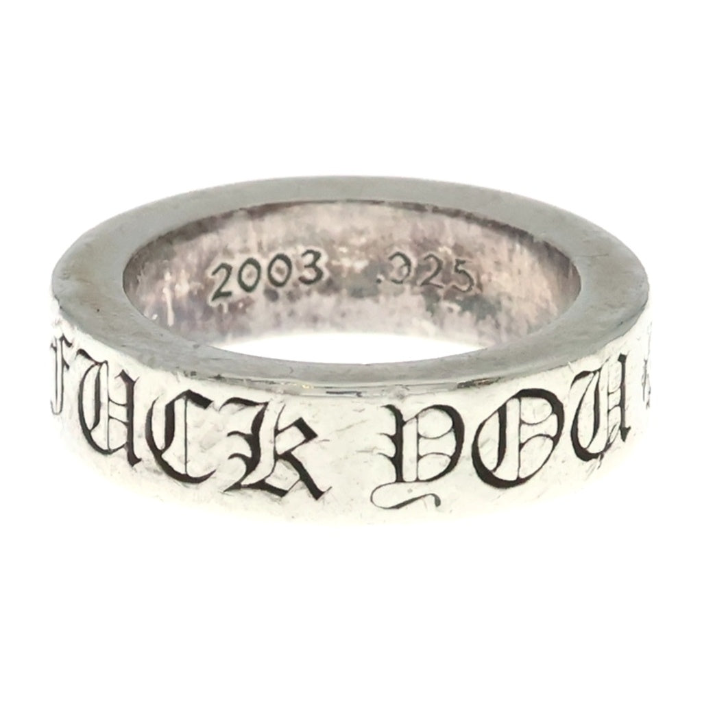 CHROME HEARTS(クロムハーツ) 6mm SPACER FUCKYOU 6mmスペーサーファックユー シルバーリング -