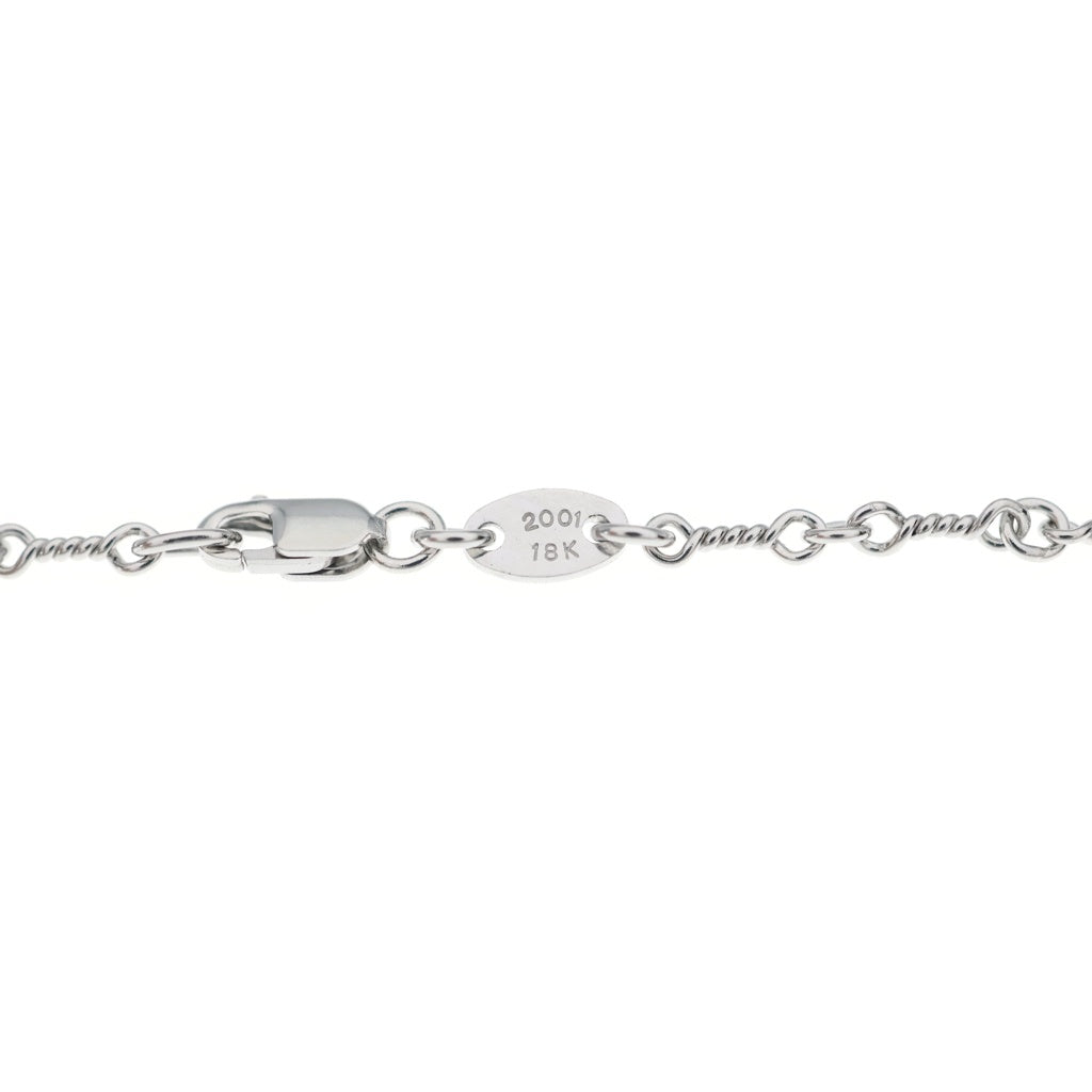 CHROME HEARTS(クロムハーツ) 18KWG NECKCHAIN T18 ツイストチェーン18inch ホワイトゴールドネックレス -