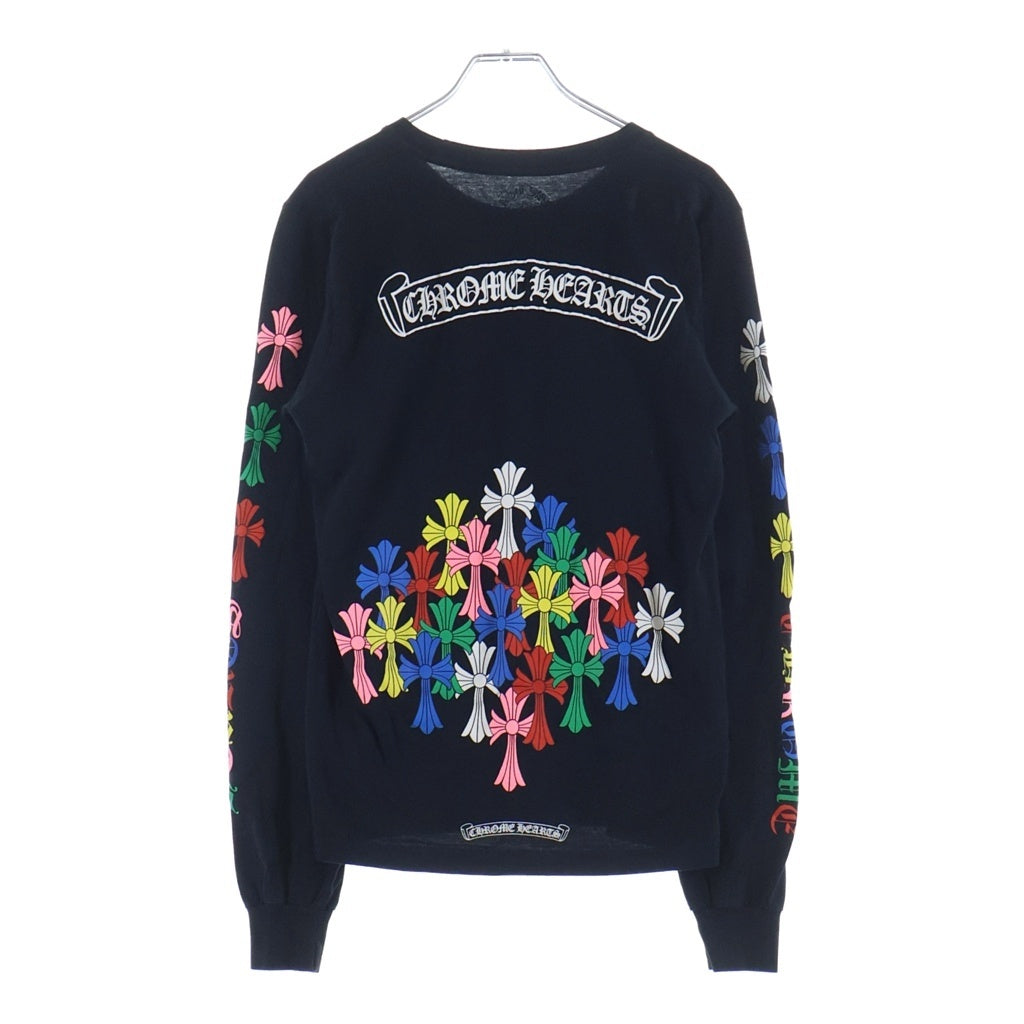 CHROME HEARTS(クロムハーツ) MLTCOL CEM CRS L/S マルチカラーセメタリークロスプリント長袖カットソー ブラック -