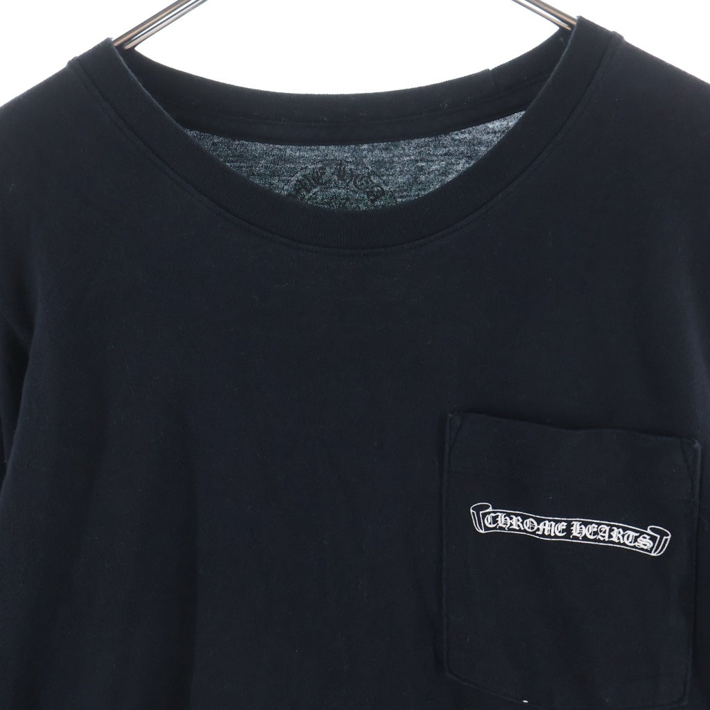CHROME HEARTS(クロムハーツ) MLTCOL CEM CRS L/S マルチカラーセメタリークロスプリント長袖カットソー ブラック -