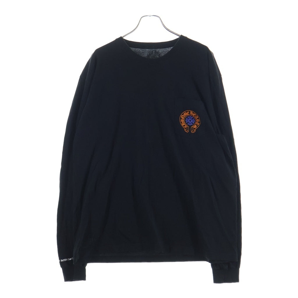 CHROME HEARTS(クロムハーツ) CH L/S 1 STAFF限定ホースシュープリント長袖カットソー ブラック ‐