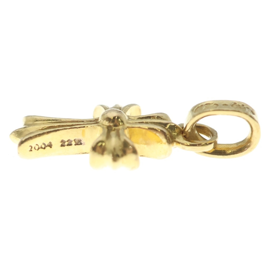 CHROME HEARTS(クロムハーツ) 22K CRS BBYFAT P DMND ベイビーファット PAVEダイヤ チャーム ゴールドネックレストップ -
