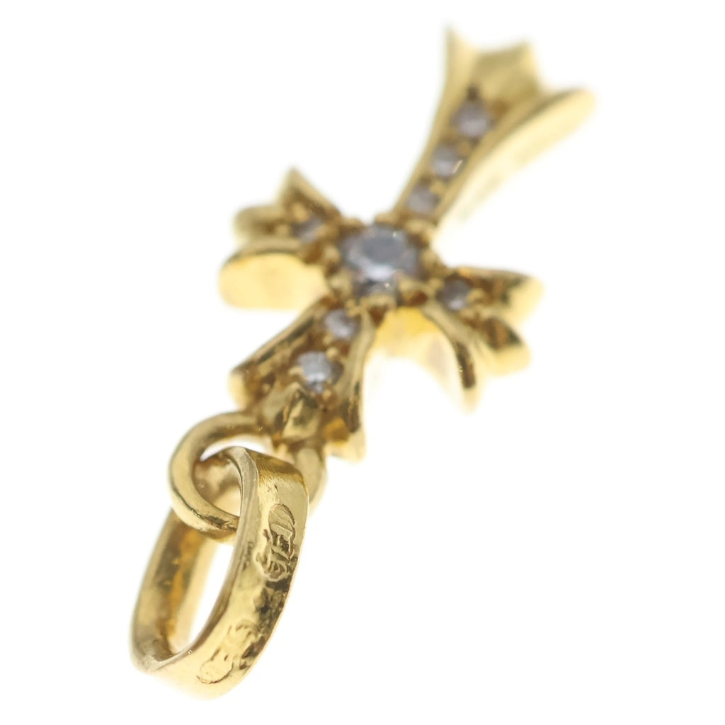CHROME HEARTS(クロムハーツ) 22K CRS BBYFAT P DMND ベイビーファット PAVEダイヤ チャーム ゴールドネックレストップ -