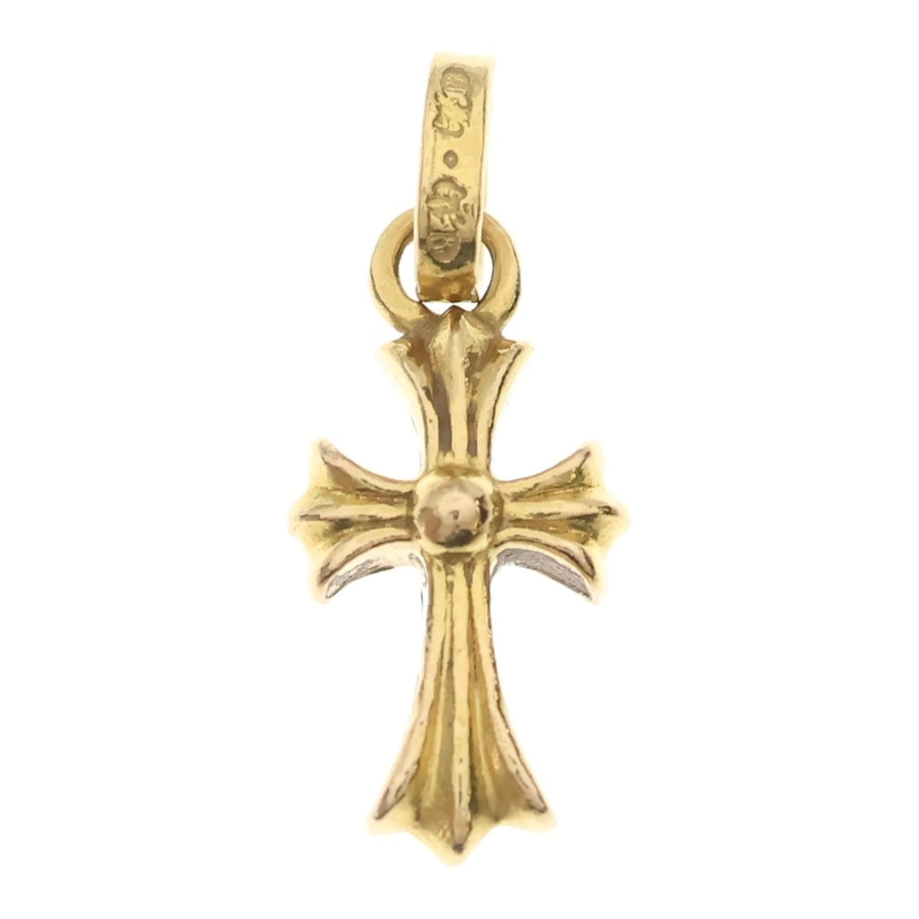 CHROME HEARTS(クロムハーツ) 22K CRS BBYFAT P DMND ベイビーファット PAVEダイヤ チャーム ゴールドネックレストップ -