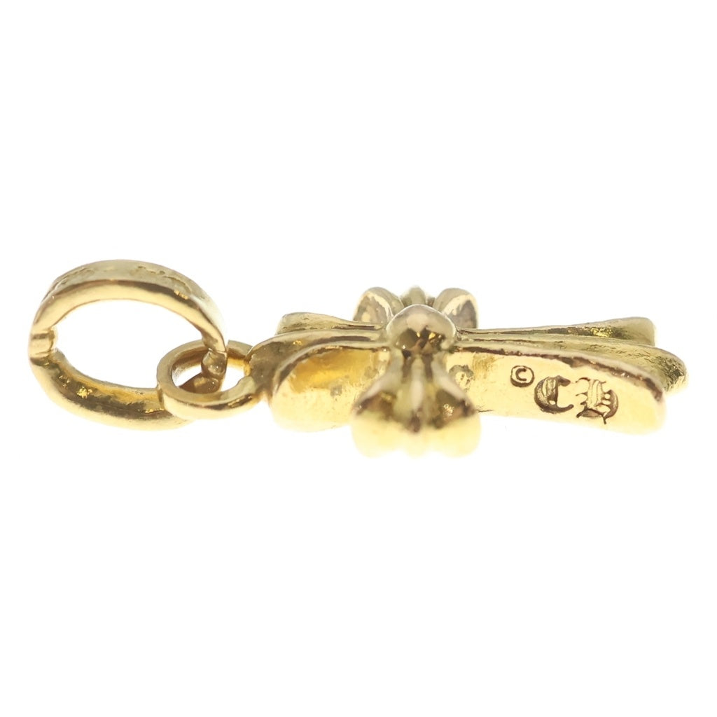 CHROME HEARTS(クロムハーツ) 22K CRS BBYFAT P DMND ベイビーファット PAVEダイヤ チャーム ゴールドネックレストップ -
