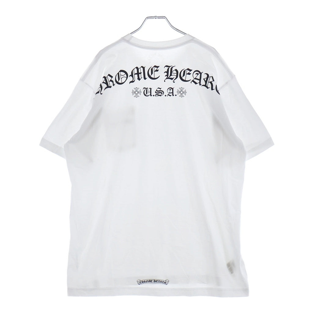 CHROME HEARTS(クロムハーツ) CH T-SHRT 1 アーチロゴバックプリントTシャツ ホワイト ‐