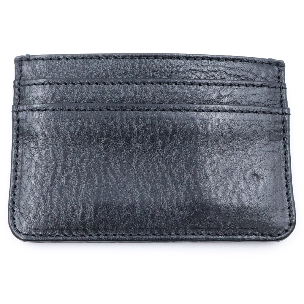 CHROME HEARTS(クロムハーツ) DOUBLE SIDE ダブルサイド レザーカードケース ブラック/シルバー