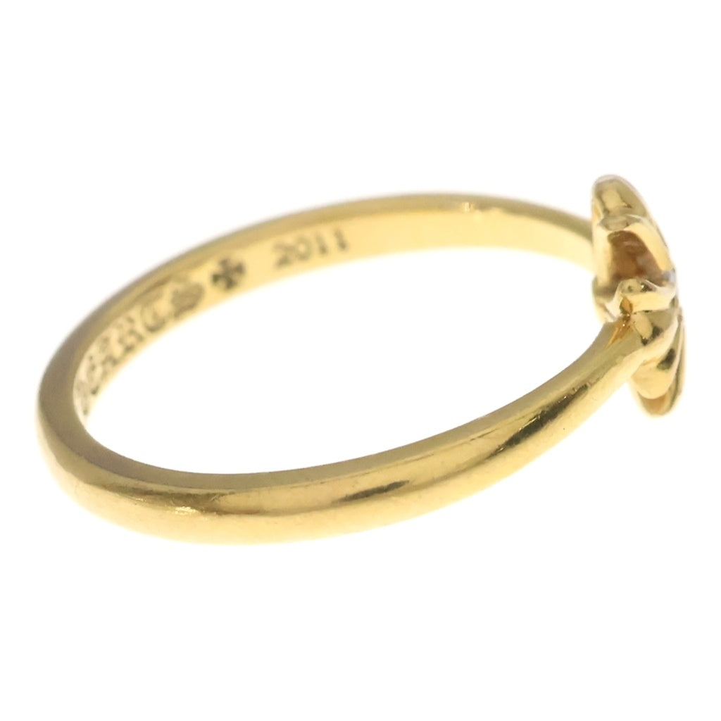 CHROME HEARTS(クロムハーツ) 22K BUBBLGM CH PLS DIA バブルガム プラス 1ダイヤ ゴールド リング ‐