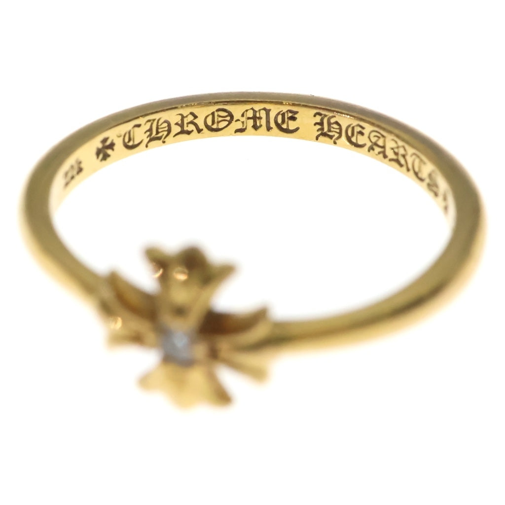 CHROME HEARTS(クロムハーツ) 22K BUBBLGM CH PLS DIA バブルガム プラス 1ダイヤ ゴールド リング ‐