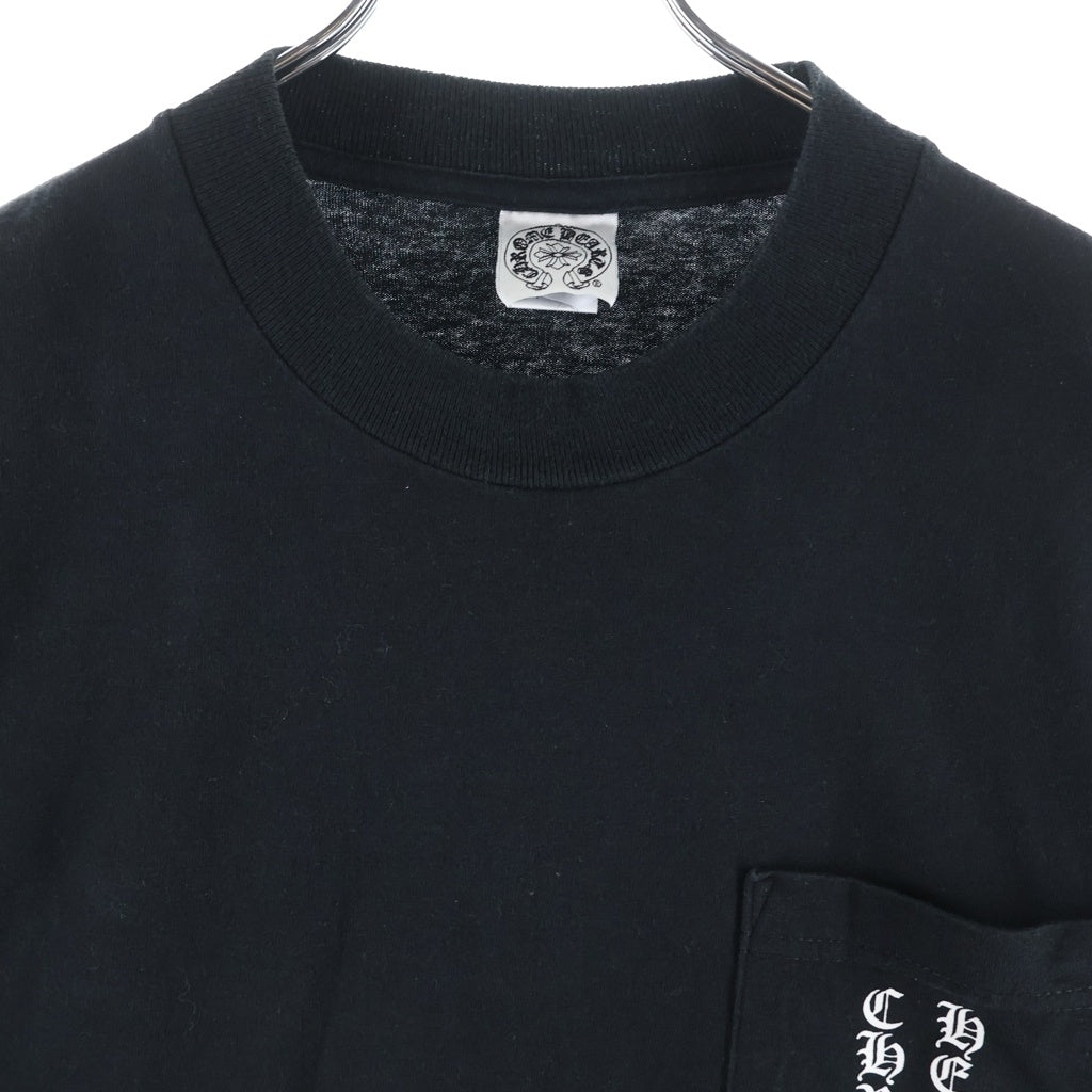 CHROME HEARTS(クロムハーツ) OLD Back Scroll Label L/S Tee オールド バックスクロールラベル アームプリント長袖Tシャツ ブラック/ホワイト