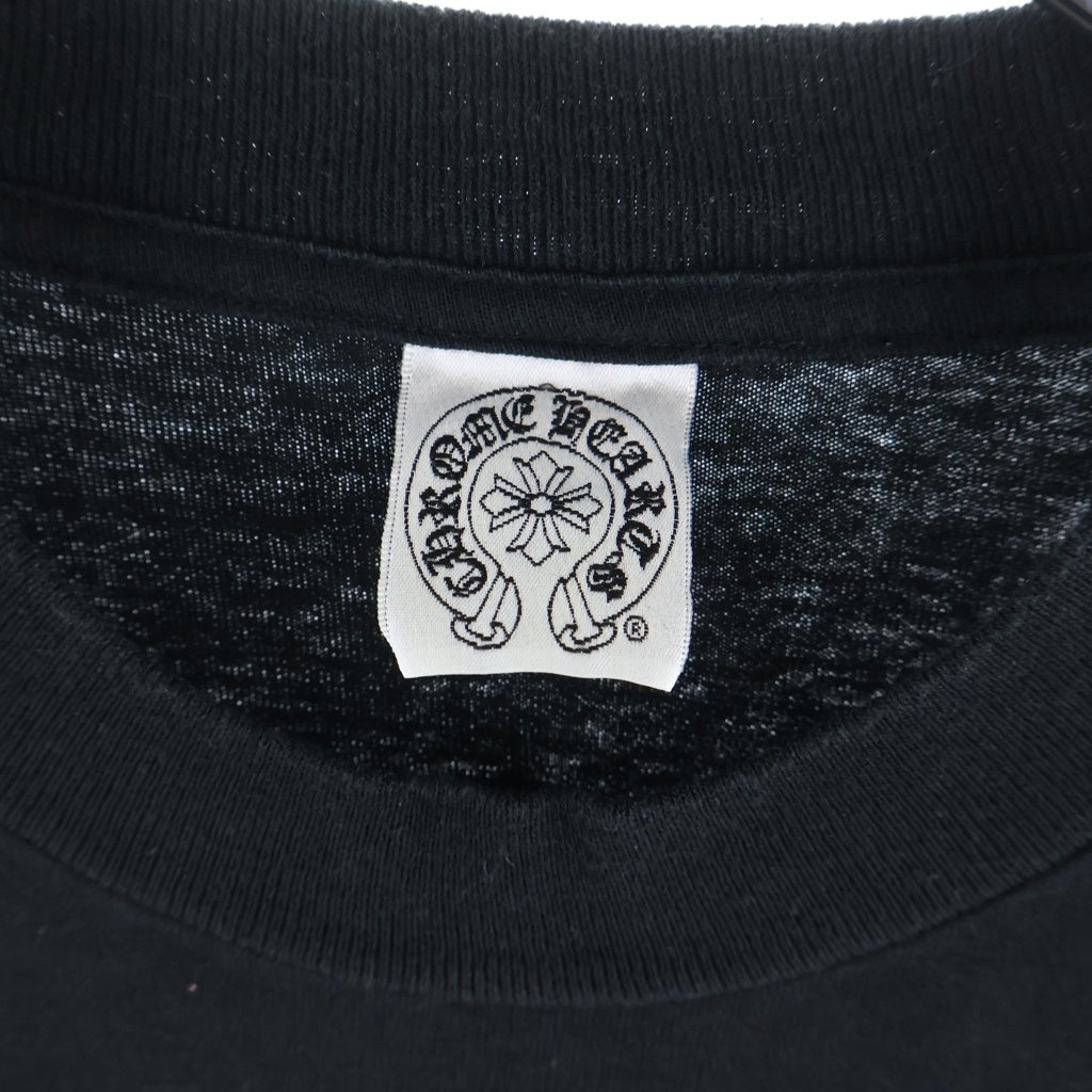 CHROME HEARTS(クロムハーツ) OLD Back Scroll Label L/S Tee オールド バックスクロールラベル アームプリント長袖Tシャツ ブラック/ホワイト
