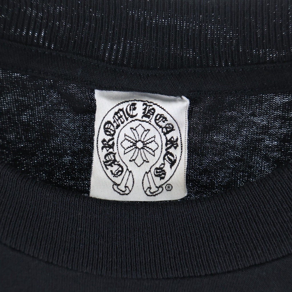 CHROME HEARTS(クロムハーツ) OLD バックCHプラス ホースシュープリント 長袖Tシャツカットソー ブラック