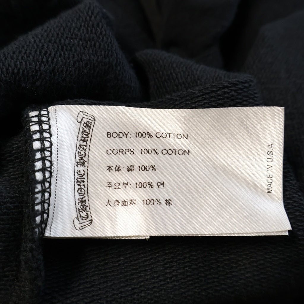 CHROME HEARTS(クロムハーツ) SWTSHRT HD ZIP CHプラス総柄バックホースプリントジップパーカー ブラック