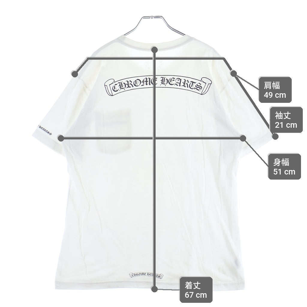 CHROME HEARTS(クロムハーツ) CH S/S TEE バックスクロールラベルプリント半袖Tシャツカットソー