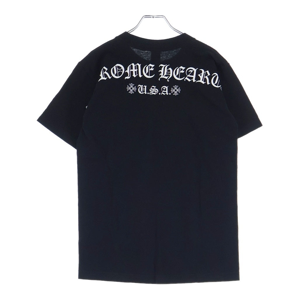 CHROME HEARTS(クロムハーツ) OLD ARCH LOGO USA S/S TEE アーチロゴプリント クルーネック半袖Tシャツ カットソー ブラック