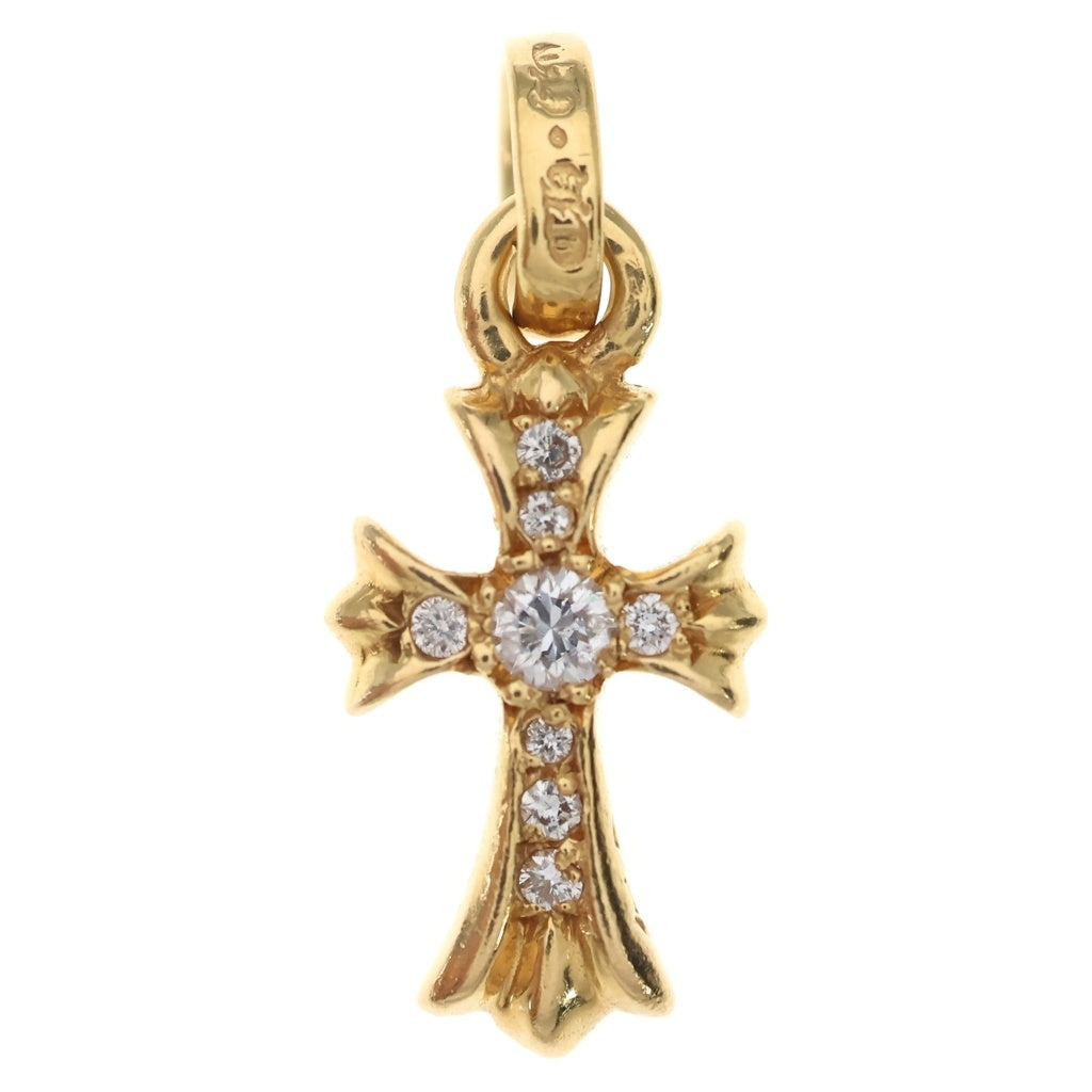 CHROME HEARTS(クロムハーツ) 22K CRS BBYFAT P/DIA ベイビーファットクロス PAVEダイヤ ペンダントトップ ゴールド BCA035