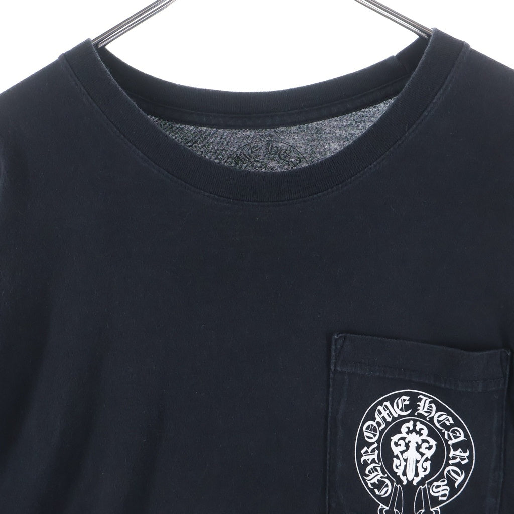 CHROME HEARTS(クロムハーツ) CH L/S アメリカンフラグプリント 長袖Tシャツカットソー ブラック -