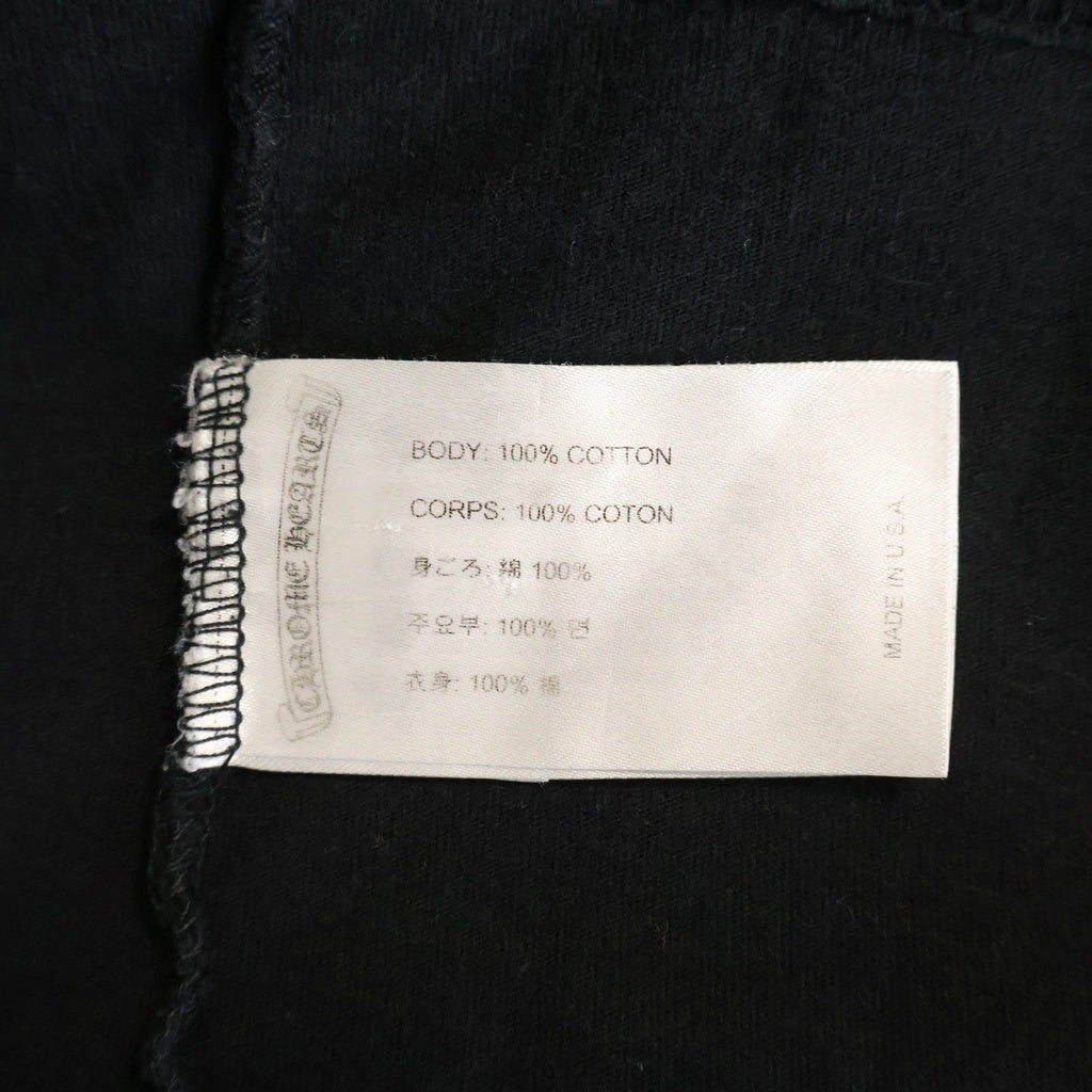 CHROME HEARTS(クロムハーツ) CH L/S アメリカンフラグプリント 長袖Tシャツカットソー ブラック -