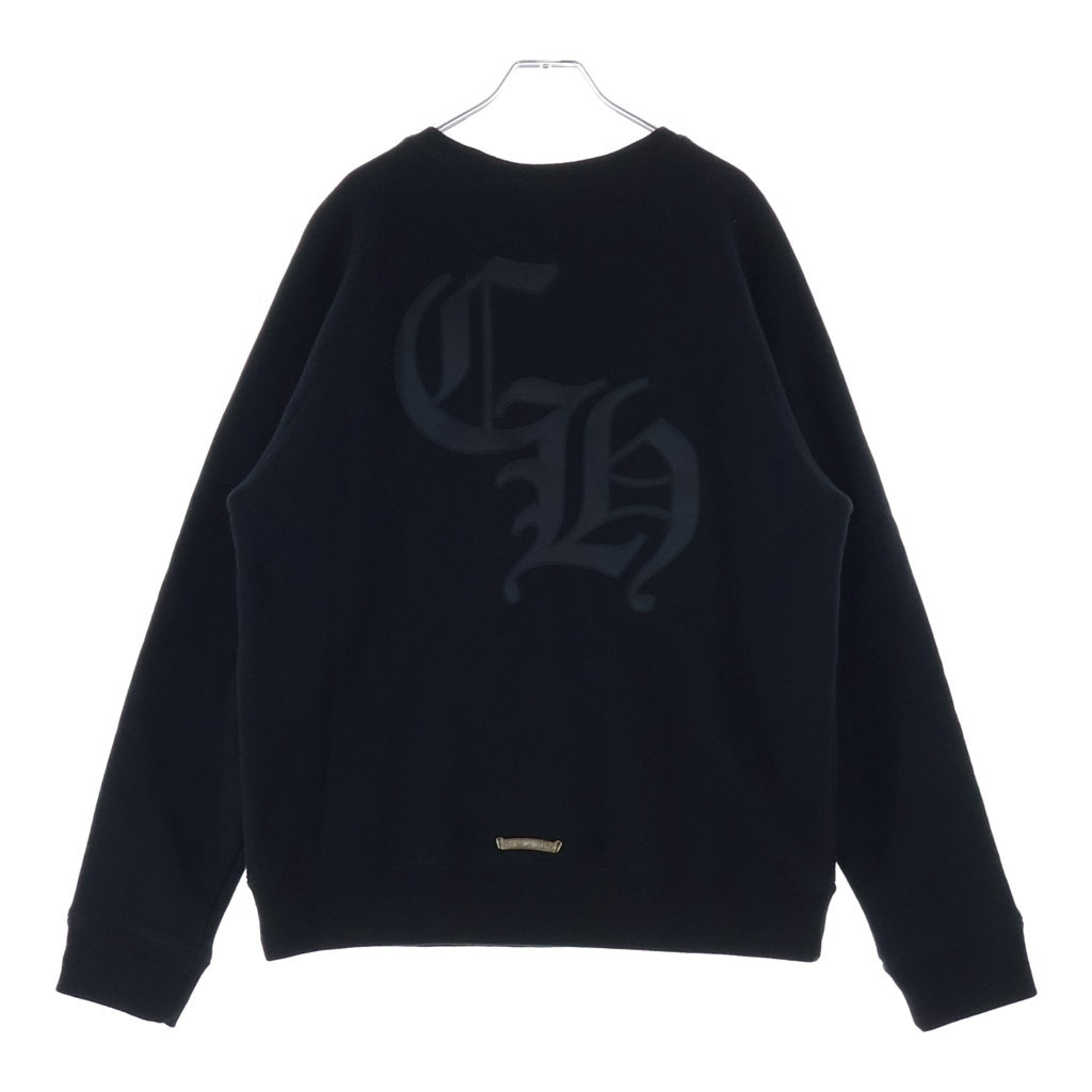 CHROME HEARTS(クロムハーツ) 7-11 CREW バックCHロゴ刺繍スウェット ブラック