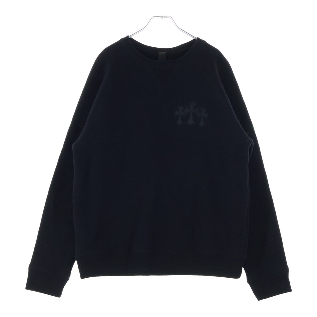 CHROME HEARTS(クロムハーツ) 7-11 CREW バックCHロゴ刺繍スウェット ブラック