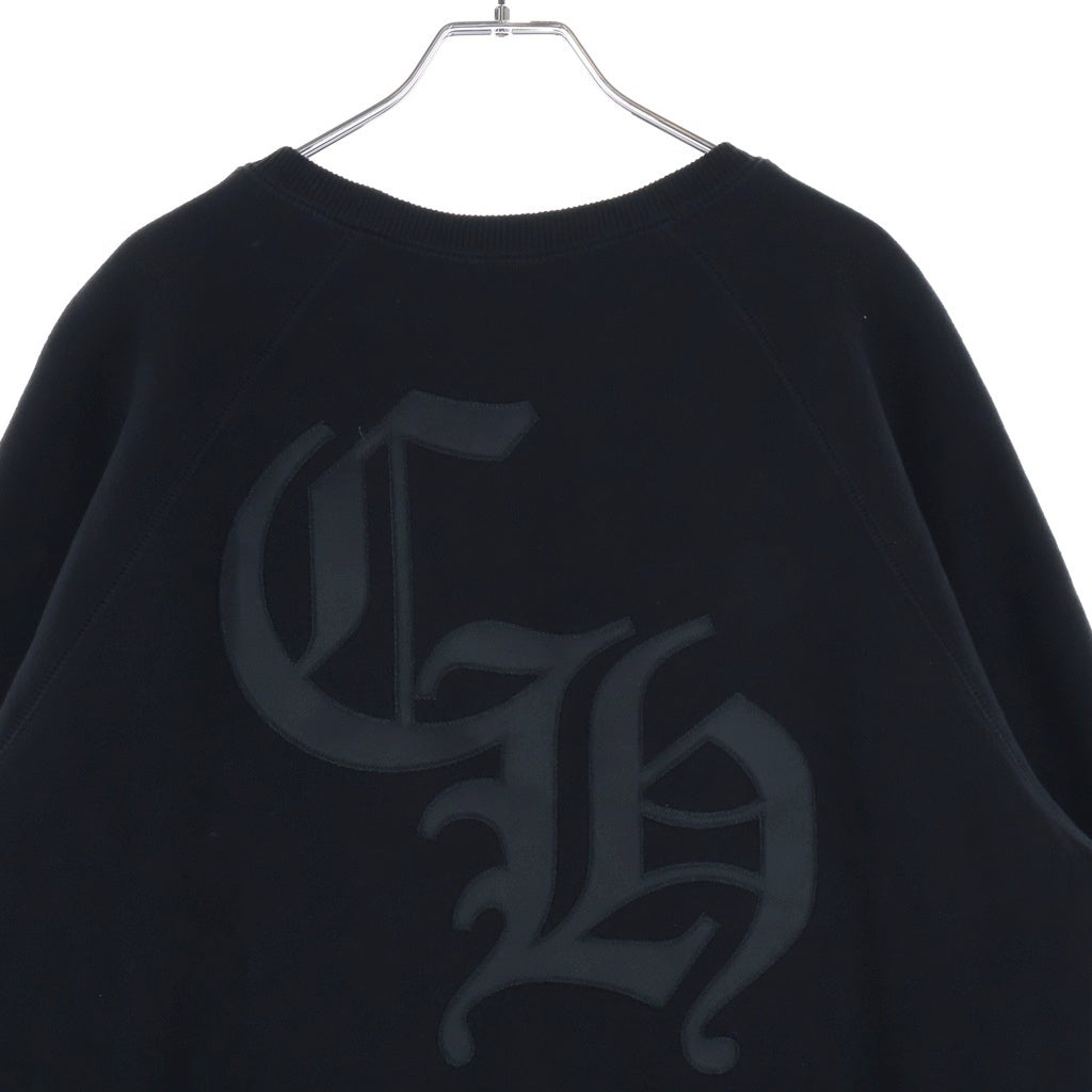 CHROME HEARTS(クロムハーツ) 7-11 CREW バックCHロゴ刺繍スウェット ブラック