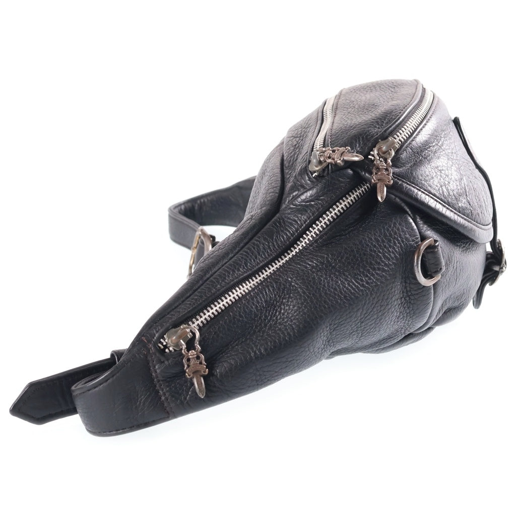 CHROME HEARTS(クロムハーツ) #1 SNAT PACK スナットパック ダガージップガンスリンガーベルトレザーウエストバッグ レディース