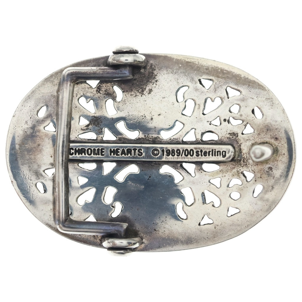 CHROME HEARTS(クロムハーツ) BUCKL OVAL CROSS1.5 1.5クラシックオーバルクロス シルバーバックル ‐
