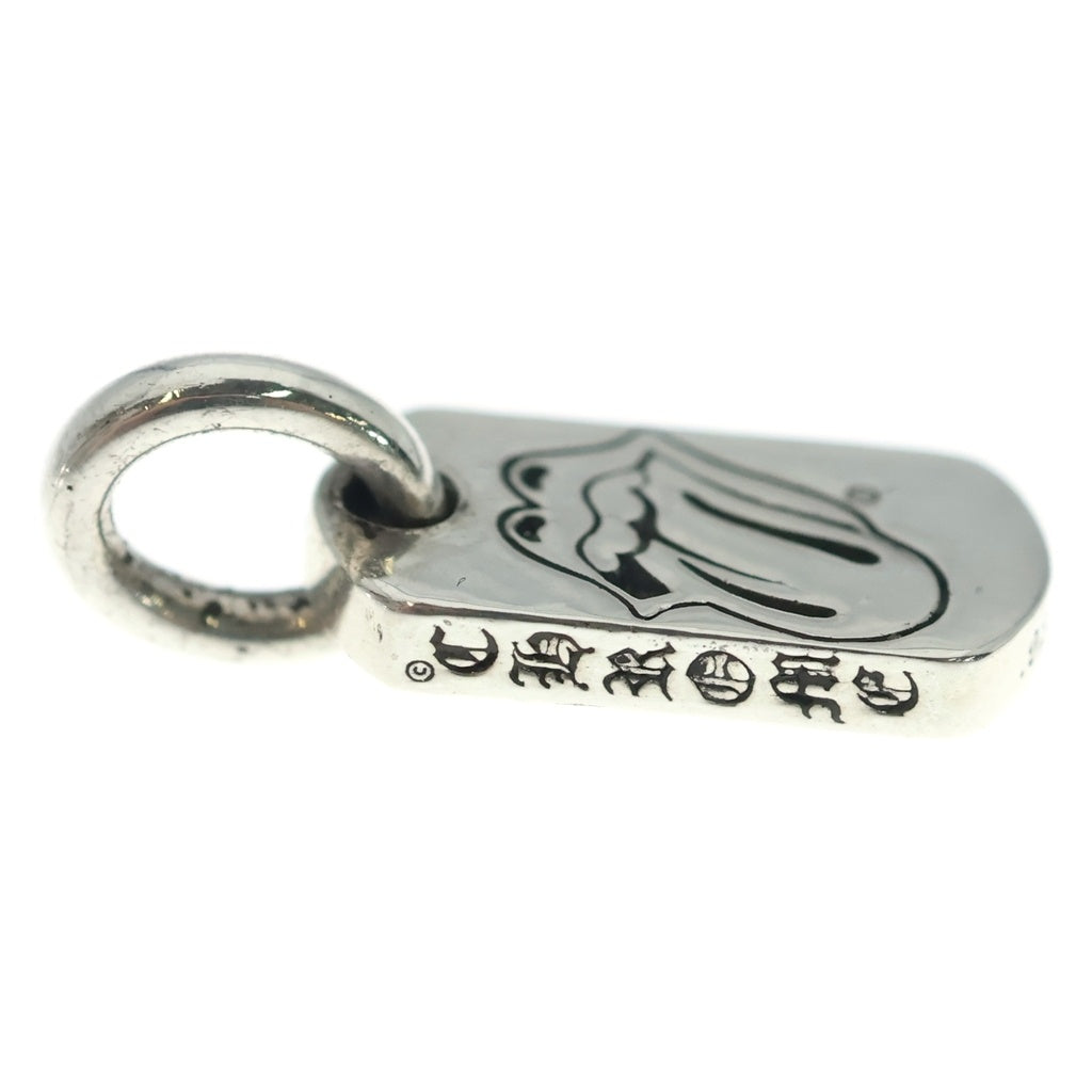 CHROME HEARTS(クロムハーツ) DT TNY L&T タイニーリップアンドタンドッグタグ チャーム シルバーネックレストップ