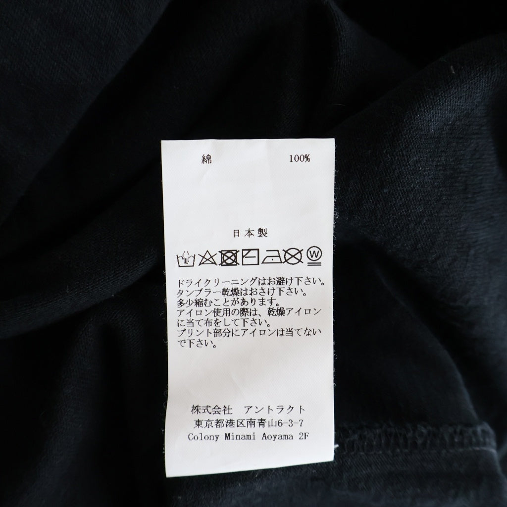 Emotionally Unavailable(エモーショナリー アンアヴェイラブル) CPD LOGO LS TEE EU-YS1-0000-C08 両面プリント長袖Tシャツ カットソー ブラック