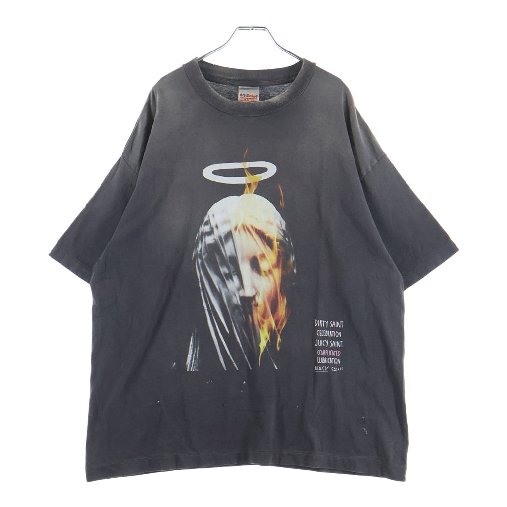 SAINT MICHAEL(セントマイケル) 25SSTEE DEVIL DADDY 半袖Tシャツ カットソー グレー SM-HR8-0000-002