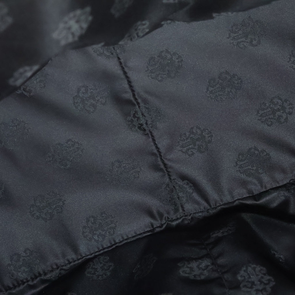 CHROME HEARTS(クロムハーツ) ラージクロス付きレザーボストンバッグ ブラック/シルバー