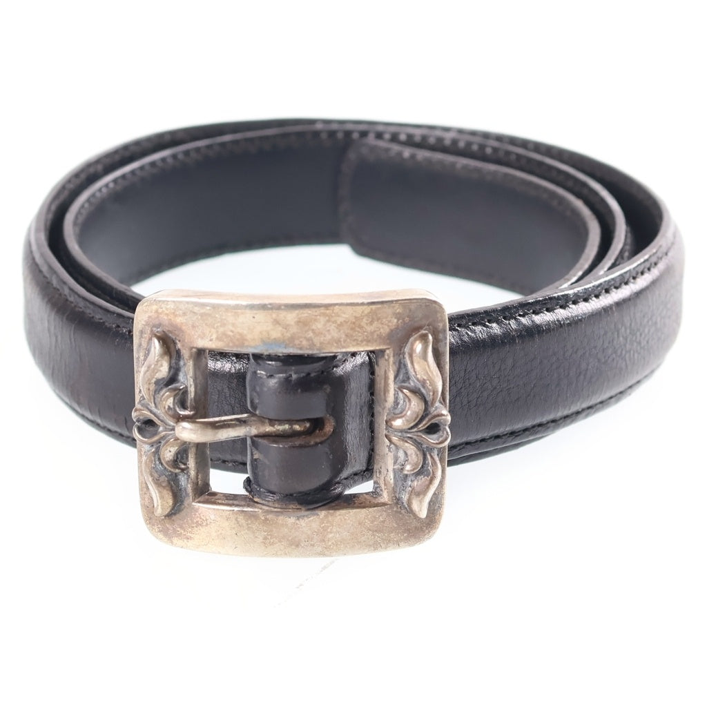 CHROME HEARTS(クロムハーツ) BLT OTJ 1.0 レザーベルト ブラック/シルバー