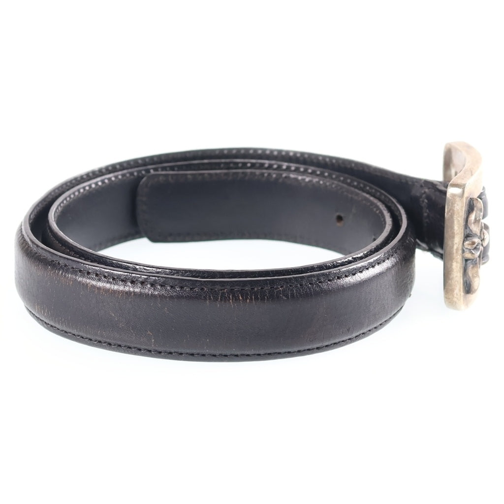 CHROME HEARTS(クロムハーツ) BLT OTJ 1.0 レザーベルト ブラック/シルバー