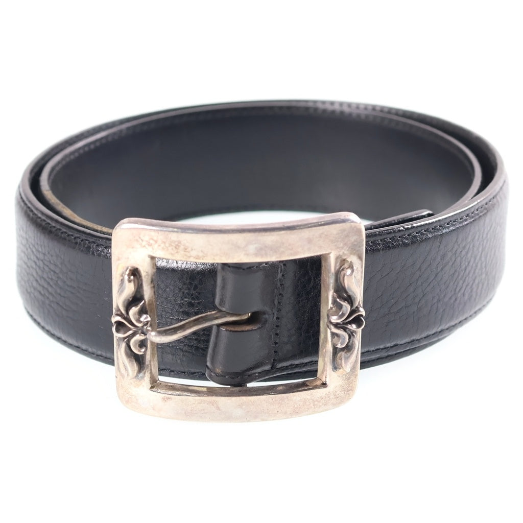 CHROME HEARTS(クロムハーツ) BLT OTJ 1.5 レザーベルト ブラック/シルバー