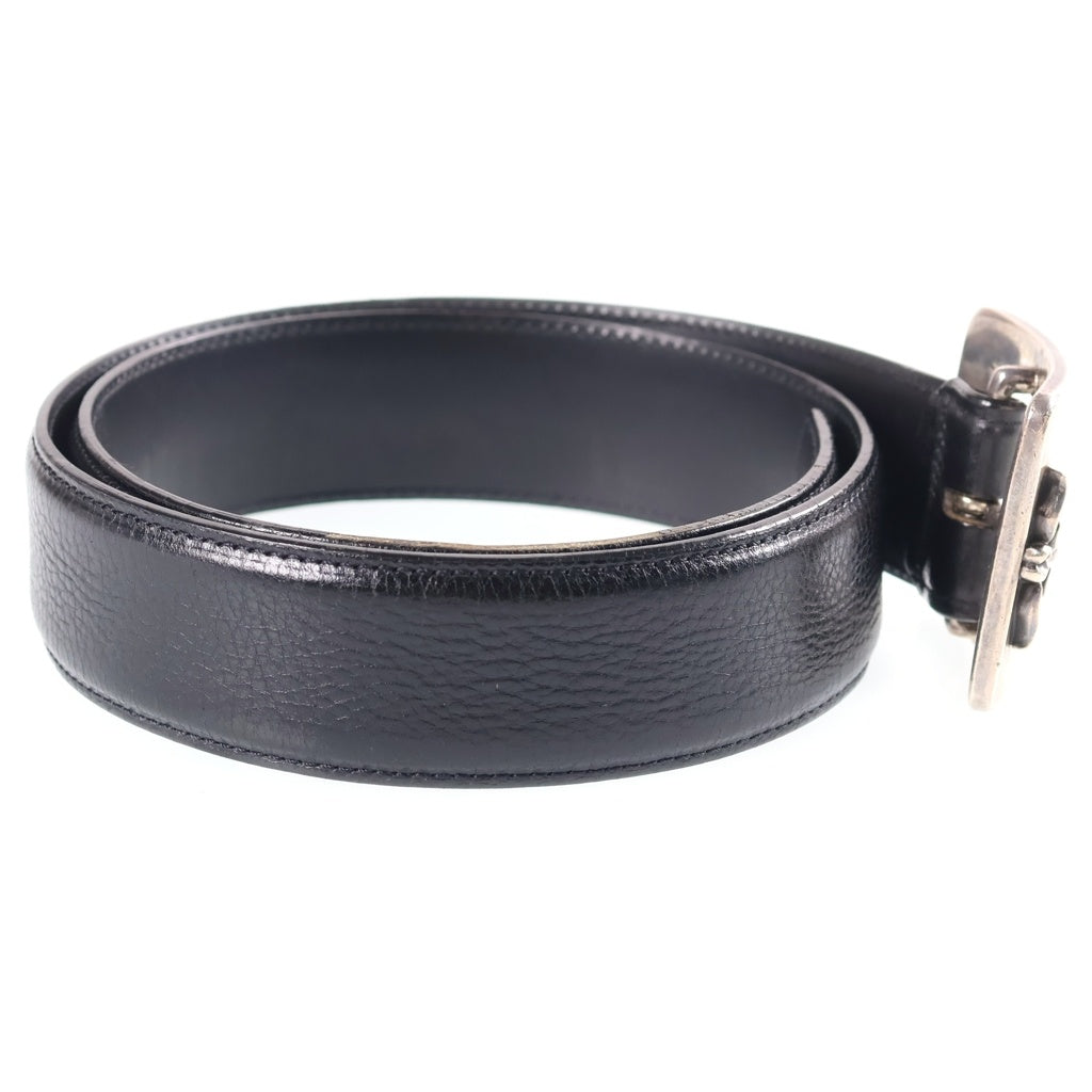 CHROME HEARTS(クロムハーツ) BLT OTJ 1.5 レザーベルト ブラック/シルバー