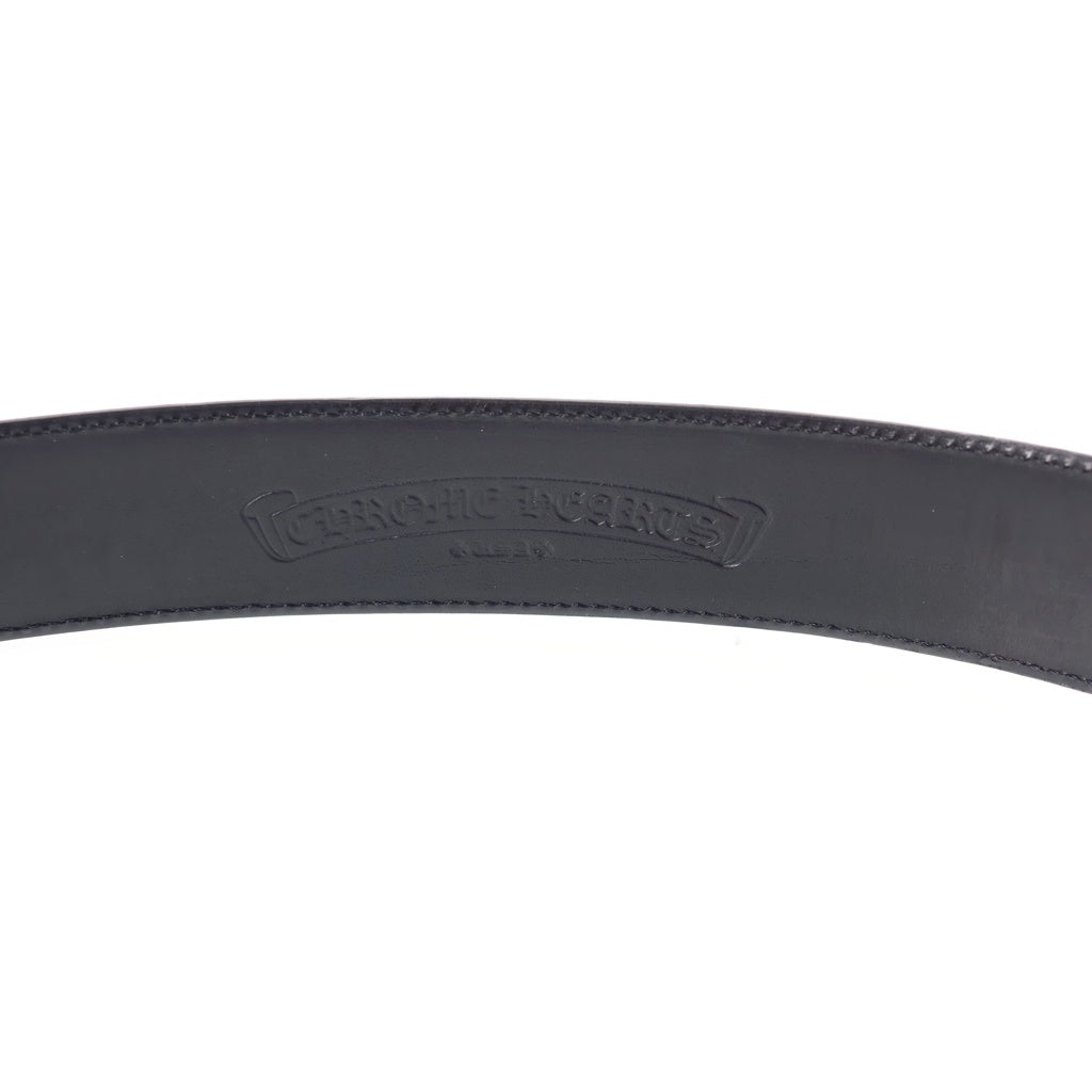CHROME HEARTS(クロムハーツ) BLT OTJ 1.5 レザーベルト ブラック/シルバー