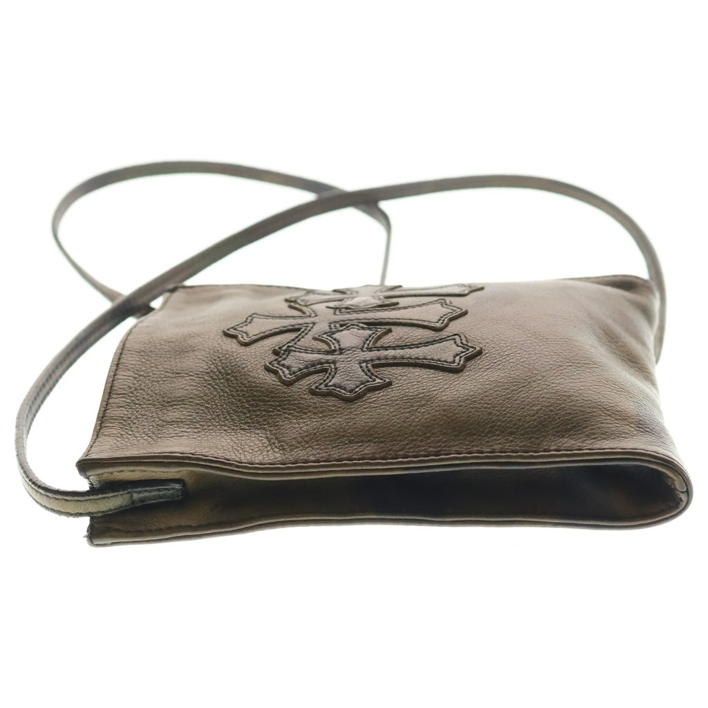 CHROME HEARTS(クロムハーツ) SQ PKT 3CEME CRS スクエアポケット 3クロスパッチレザーシショルダーバッグ カモフラージュ ‐