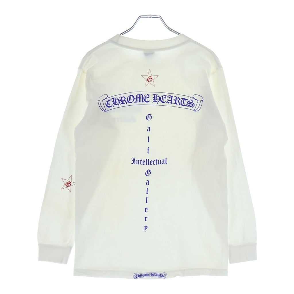 CHROME HEARTS(クロムハーツ) OLD GALF スクロールラベルプリント 長袖Tシャツ カットソー ホワイト