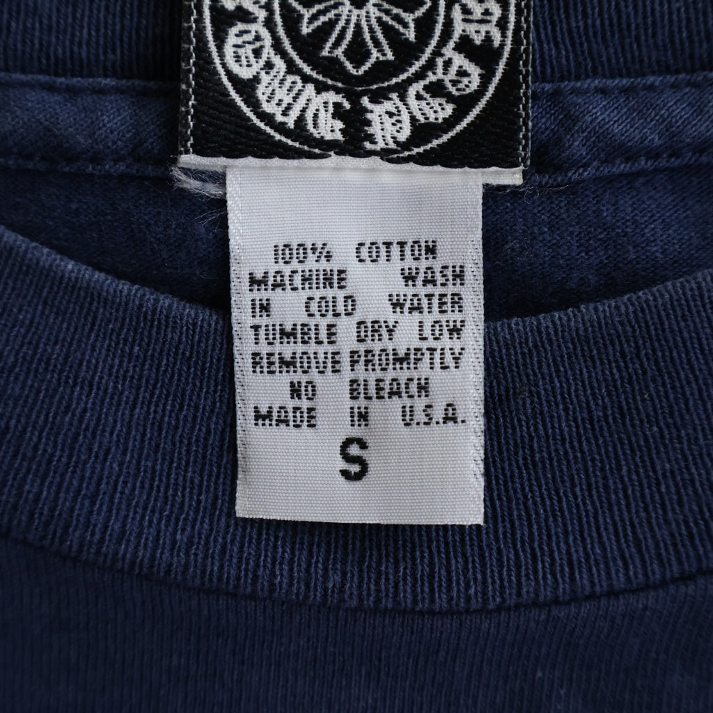 CHROME HEARTS(クロムハーツ) OLD GALF Intellectual Gallery アームフローラル 長袖Tシャツ カットソー ネイビー