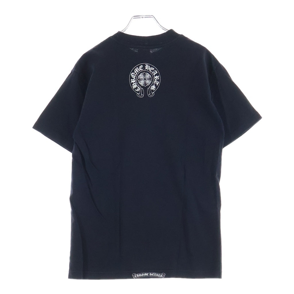 CHROME HEARTS(クロムハーツ) OLD VINE DAGGER LOGO S/S TEE オールド ヴァインダガーロゴプリント半袖Tシャツ カットソー ブラック