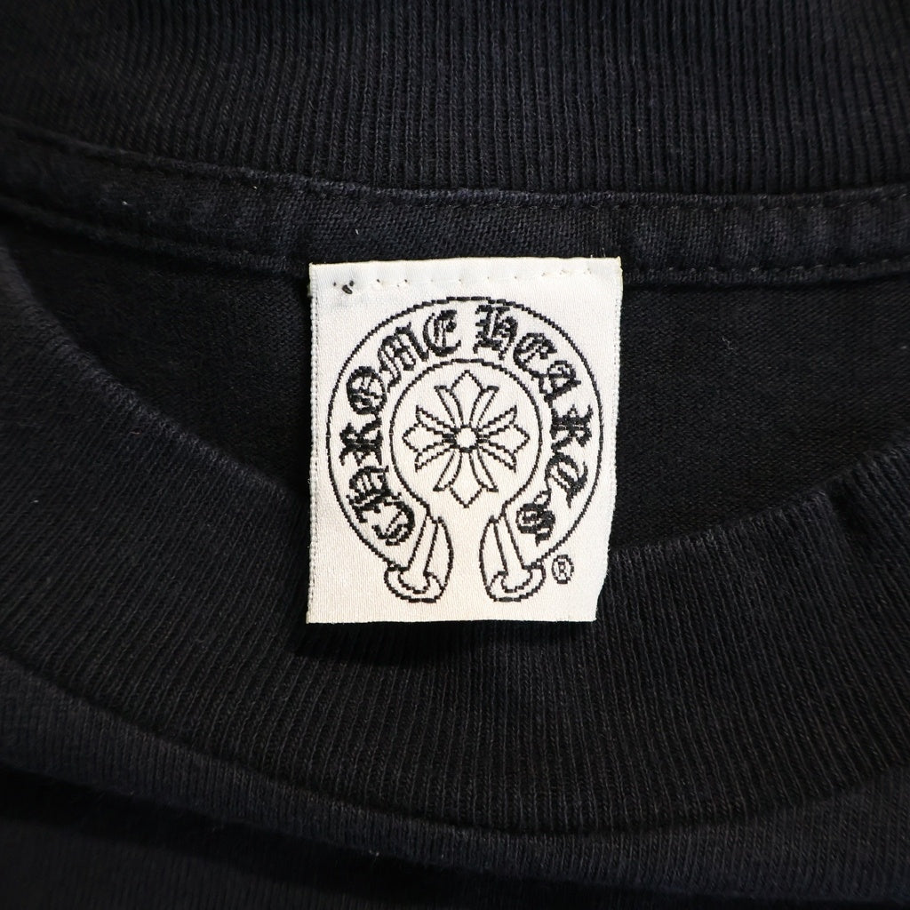 CHROME HEARTS(クロムハーツ) OLD VINE DAGGER LOGO S/S TEE オールド ヴァインダガーロゴプリント半袖Tシャツ カットソー ブラック